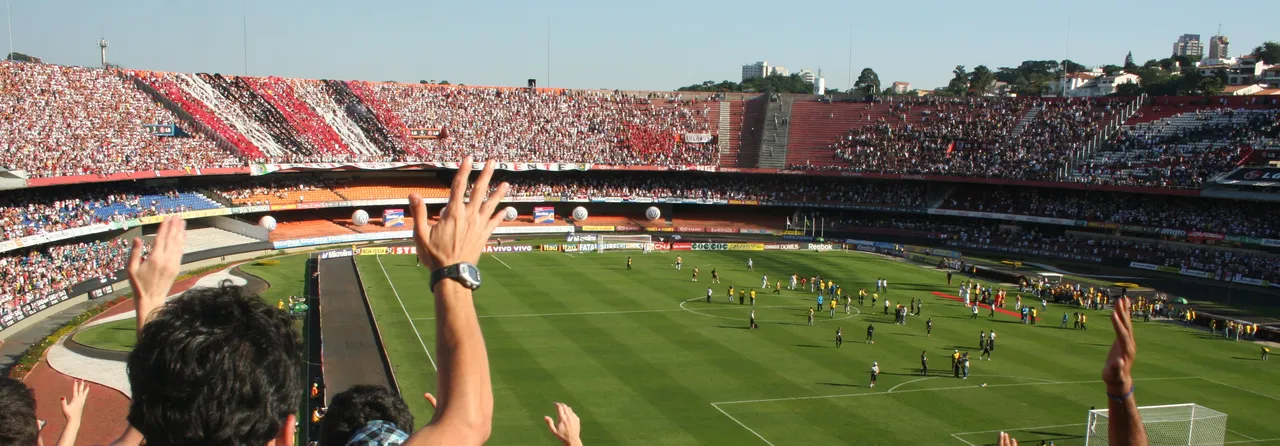 Torcida no Estádio do Morumbi, em São Paulo